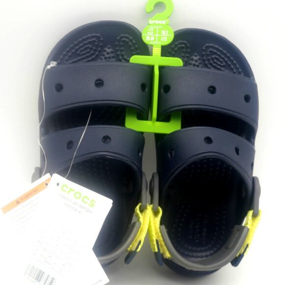NEW Crocs All Terrain Sandals Shoes Toddler Little Boys 12 C12 Blue - Picture 1 of 8